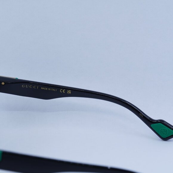 🕶️ New Gucci GG1621S 001 Sunglasses - Shiny Black Frame, Gradient Grey Lenses - Picture 6 of 11